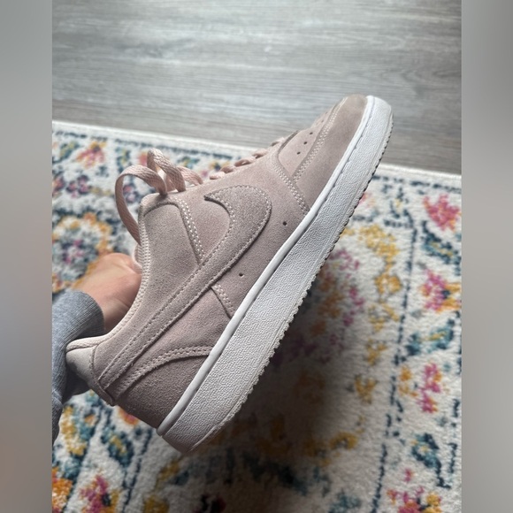 Nike Court Vision AF1 Sneakers Suede Pink Light Pink Casual Wear Size 9.5 - Picture 6 of 16